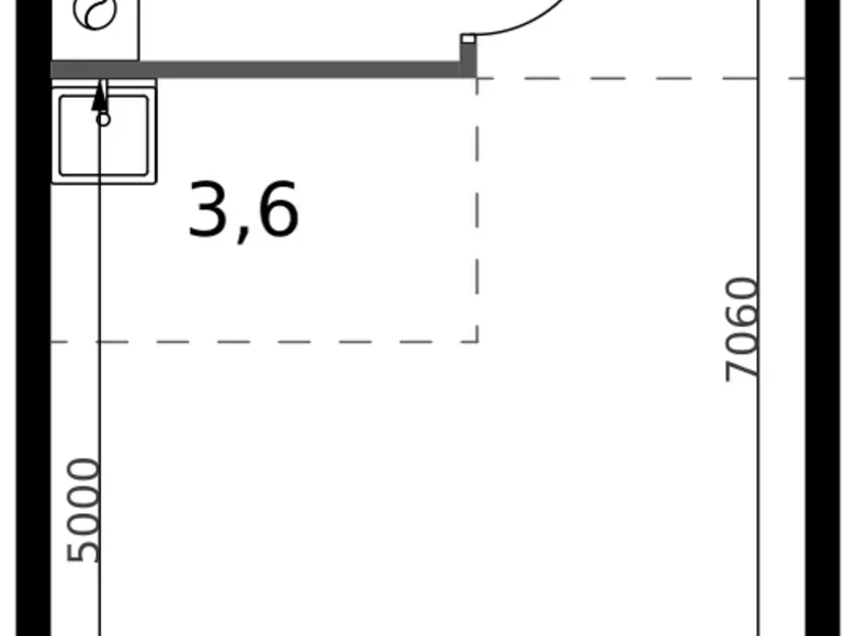 Kawalerka 1 pokój 29 m² Sapronovo, Rosja
