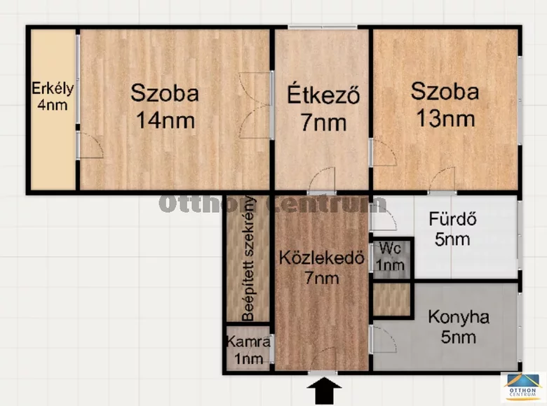 Wohnung 2 Zimmer 57 m² Budapest, Ungarn
