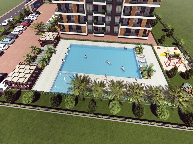 Mieszkanie 2 pokoi 43 m² Alanya, Turcja