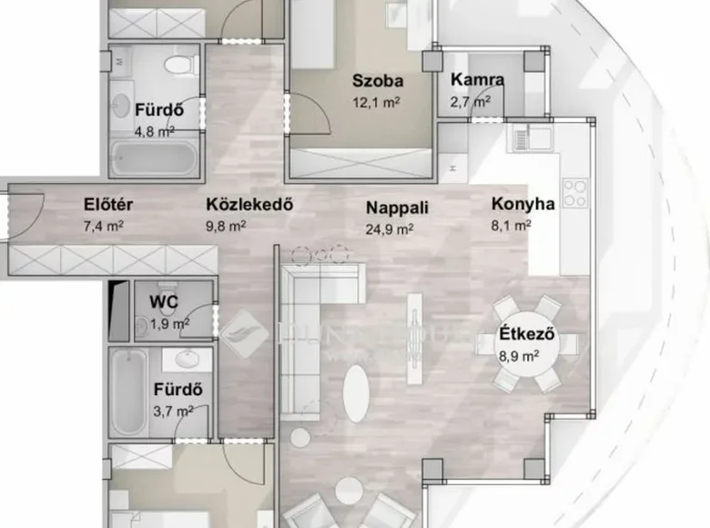 Apartamento 118 m² Szegedi jaras, Hungría