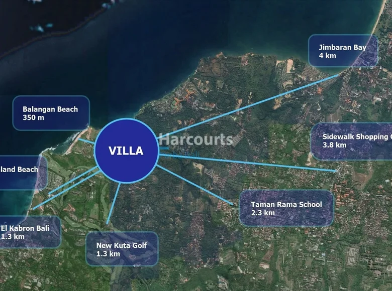 Mieszkanie 2 pokoi 82 m² Balangan, Indonezja