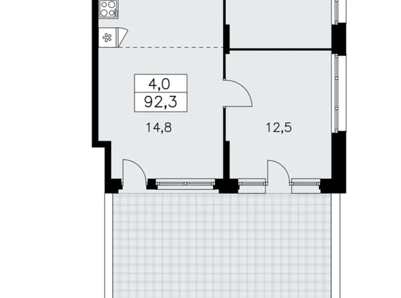 Appartement 4 chambres 92 m² poselenie Sosenskoe, Fédération de Russie