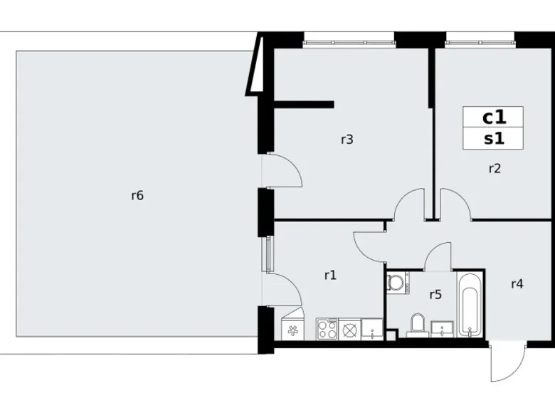 Apartamento 2 habitaciones 71 m² poselenie Sosenskoe, Rusia