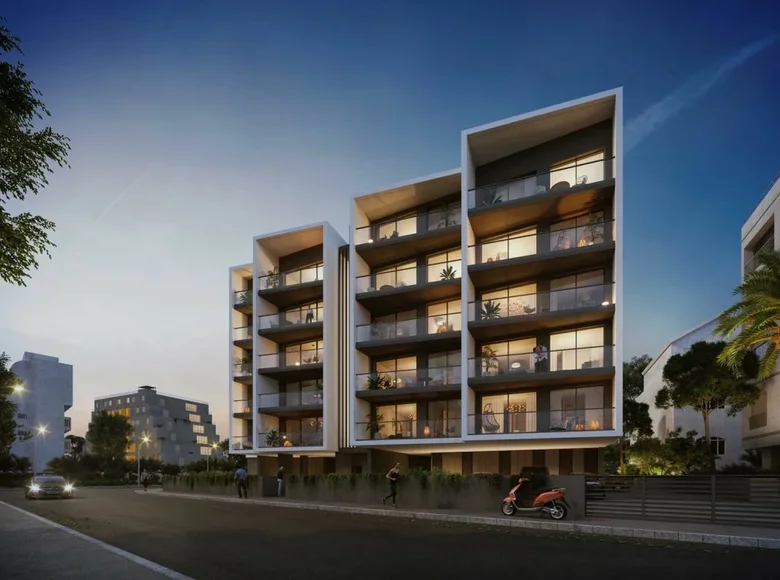 Квартира 1 комната 49 м² Строволос, Кипр