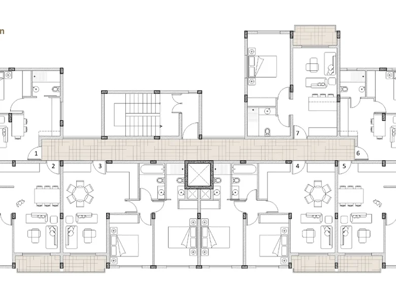 Appartement 1 chambre 44 m² Larnaca, Chypre