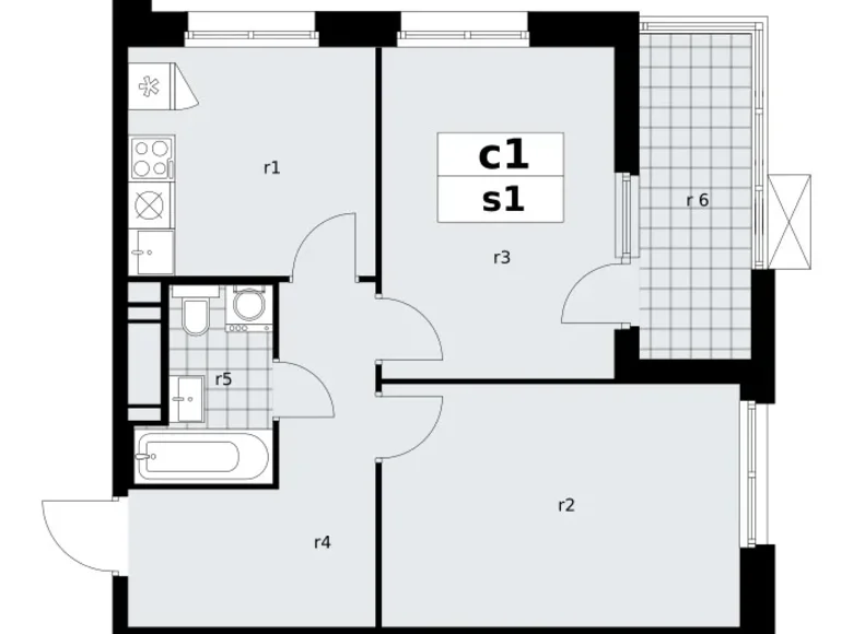 Apartamento 2 habitaciones 52 m² poselenie Sosenskoe, Rusia