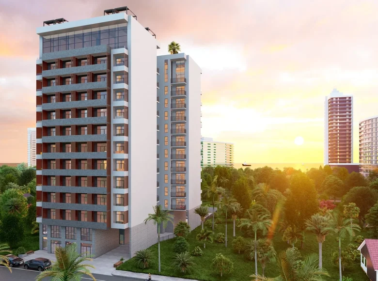 Studio apartment 1 bedroom with balcony, with elevator, with parking