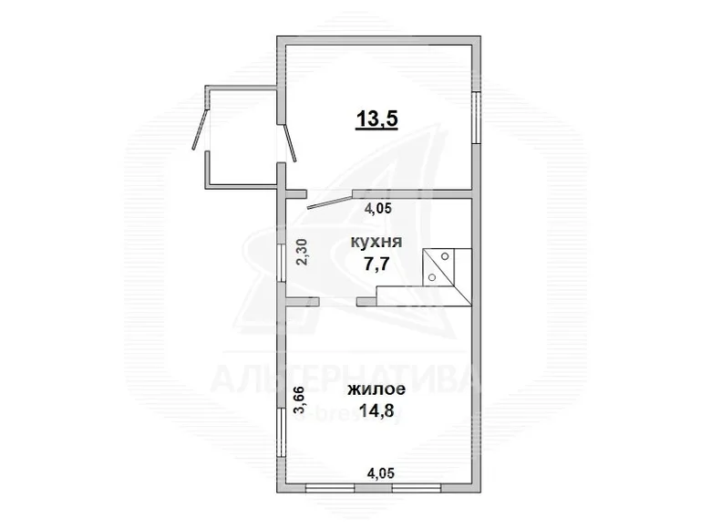 Dom 36 m² Kliejnikauski sielski Saviet, Białoruś