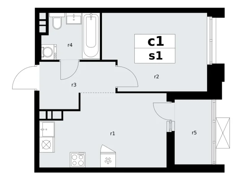 Appartement 1 chambre 36 m² poselenie Sosenskoe, Fédération de Russie