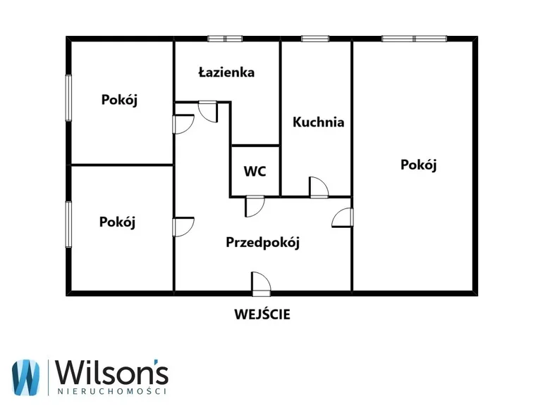 Appartement 3 chambres 58 m² Varsovie, Pologne