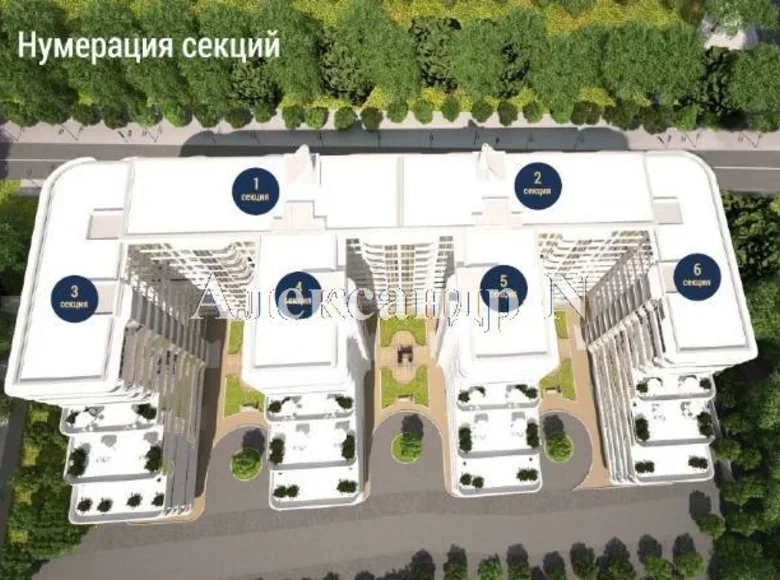 Квартира 1 комната 34 м² Одесса, Украина