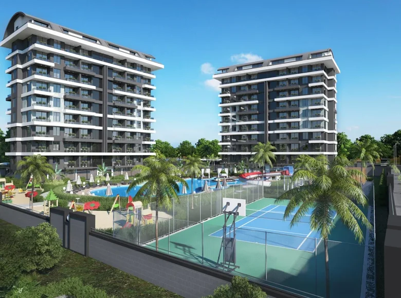 Mieszkanie 1 pokój 46 m² Alanya, Turcja