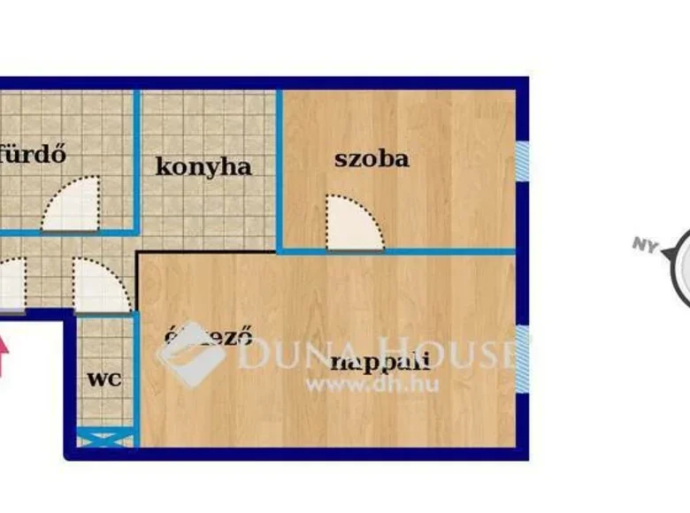 Mieszkanie 43 m² Siofok, Węgry