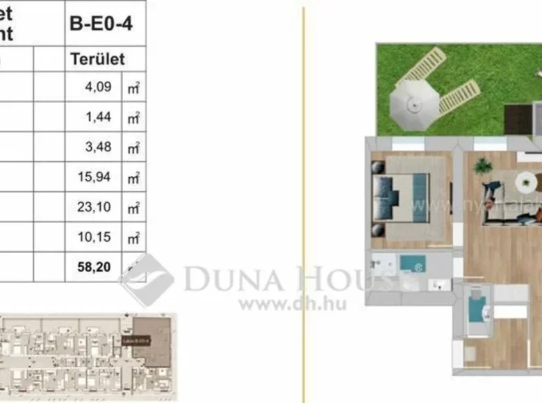 Apartment 58 m² Kecskemeti jaras, Hungary