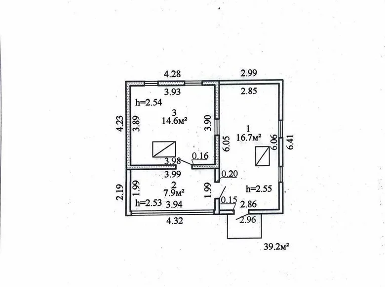 Maison 39 m² Varonauski siel ski Saviet, Biélorussie