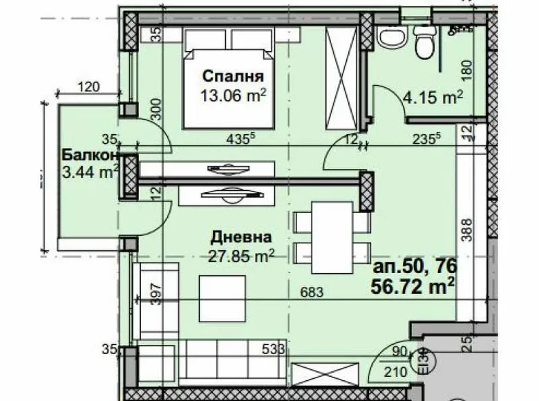 Wohnung  Rajon Isgrew, Bulgarien