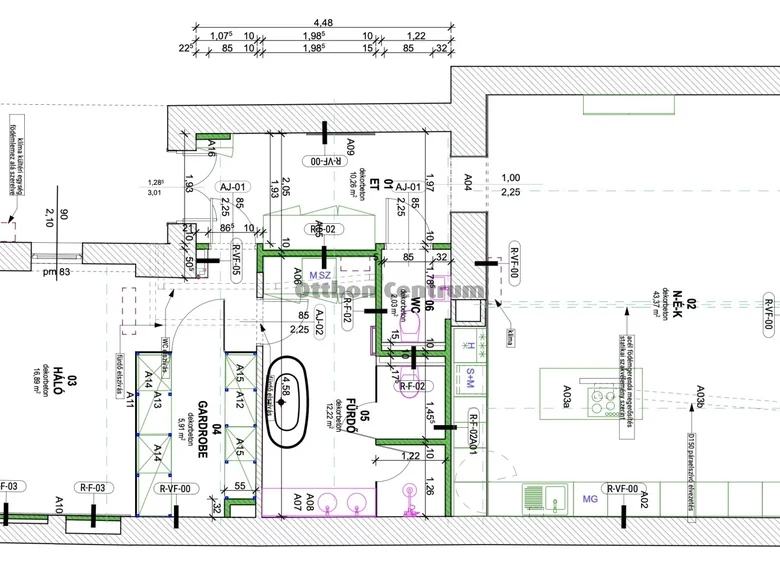 Квартира 2 комнаты 84 м² Будапешт, Венгрия