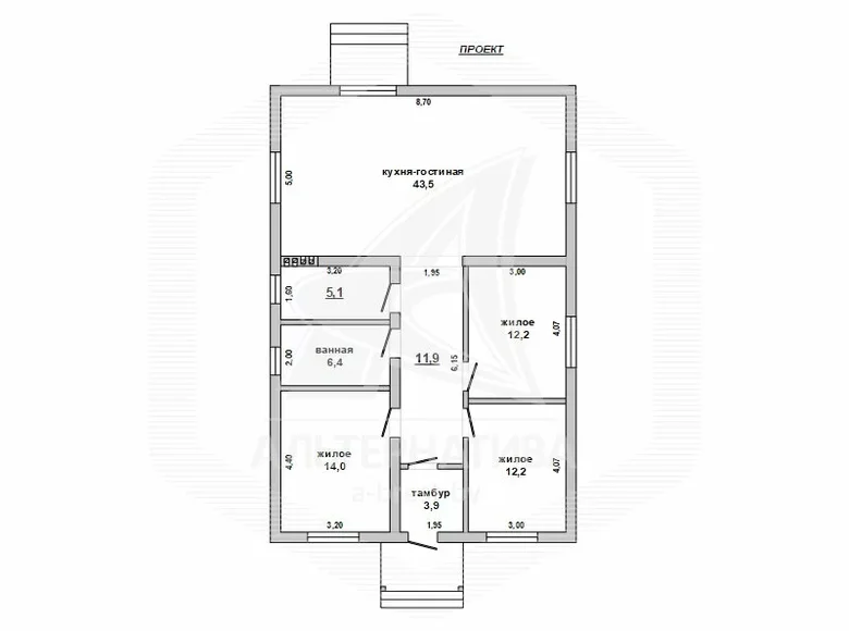 Dom 110 m² Muchaviecki siel ski Saviet, Białoruś