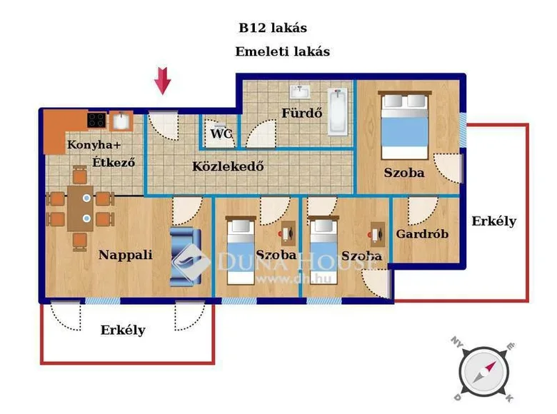 Apartment 90 m² Gardony, Hungary