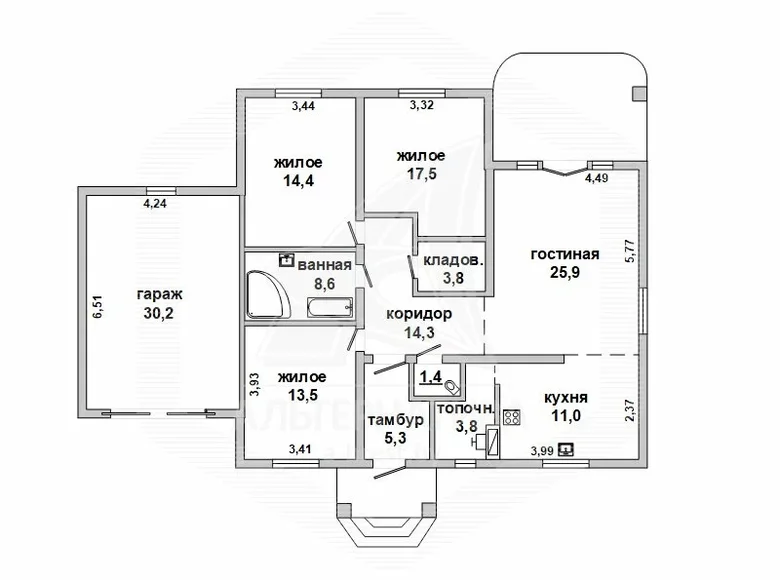 Casa 111 m² Kobriny, Bielorrusia