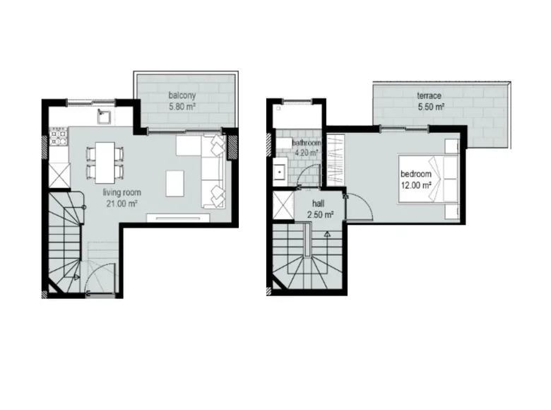 Appartement 2 chambres 77 m² Alanya, Turquie