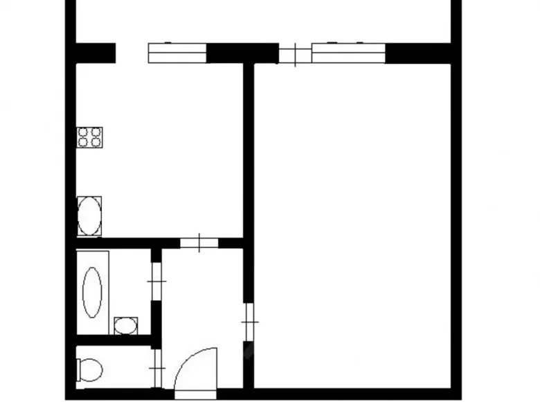 Квартира 1 комната 38 м² okrug No 75, Россия