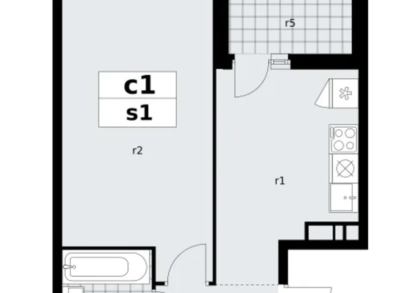 Apartamento 1 habitación 39 m² poselenie Sosenskoe, Rusia