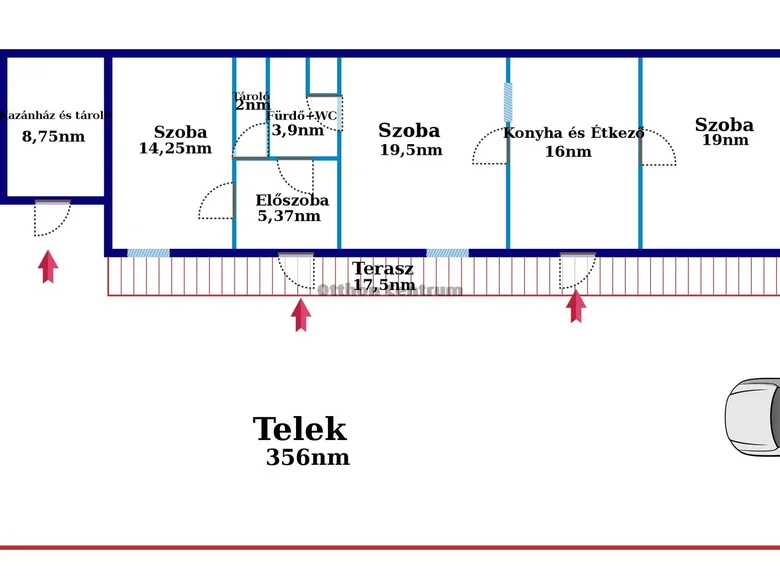 Casa 3 habitaciones 80 m² Palkonya, Hungría