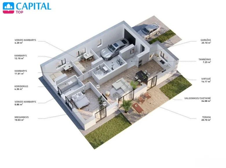 Dom 142 m² Kowno, Litwa