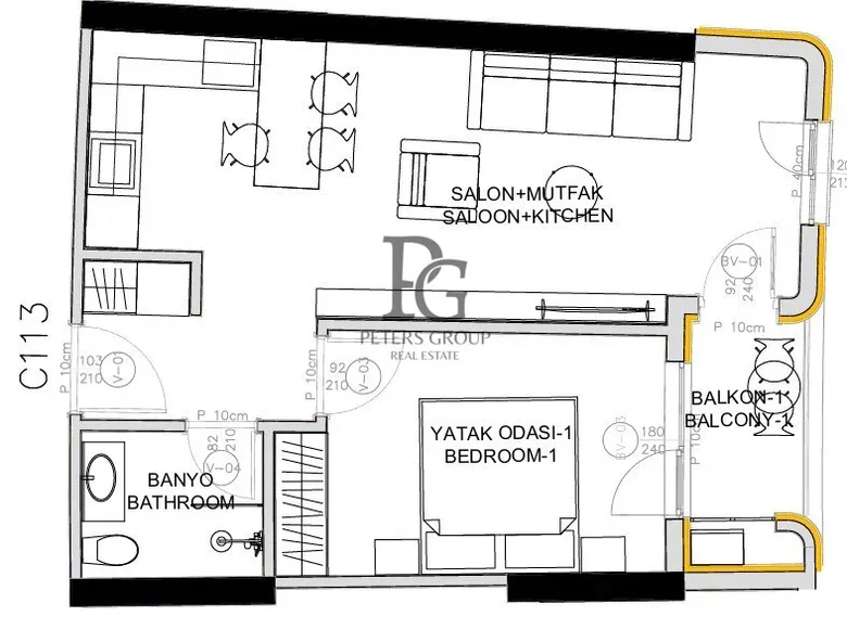 Apartamento 2 habitaciones 45 m² Bar, Montenegro