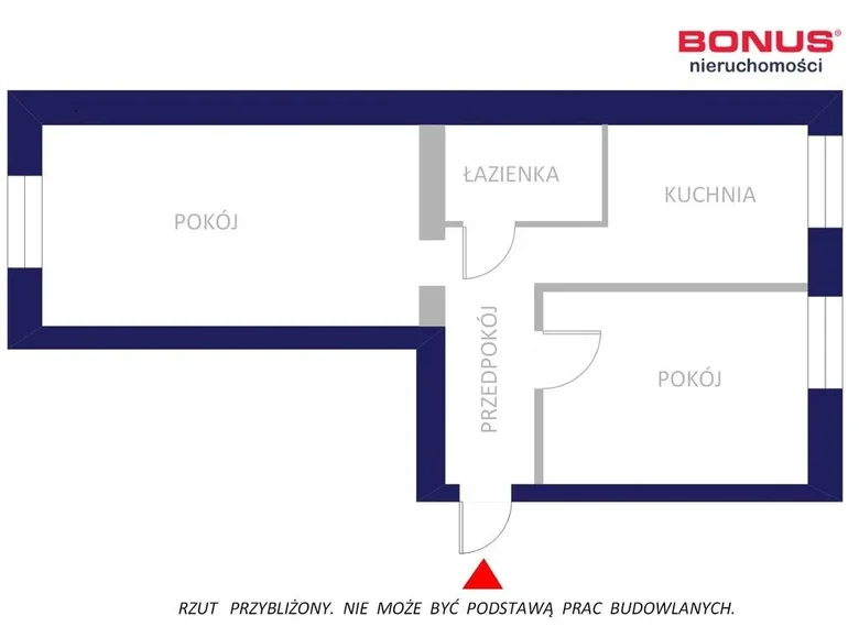 2 room apartment 47 m² Warsaw, Poland