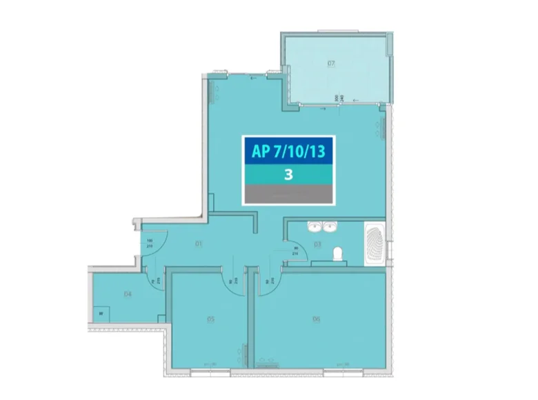 Apartamento 3 habitaciones 80 m² Provodina, Montenegro