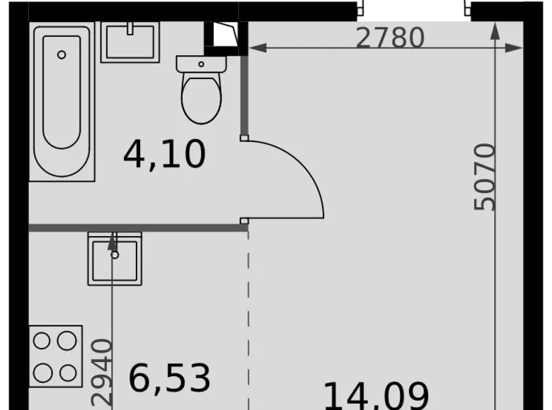 Studio 1 chambre 25 m² Moscou, Fédération de Russie