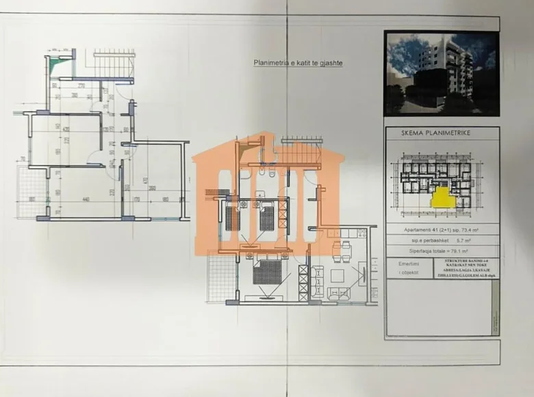 Apartamento 3 habitaciones 74 m² Bashkia Durres, Albania