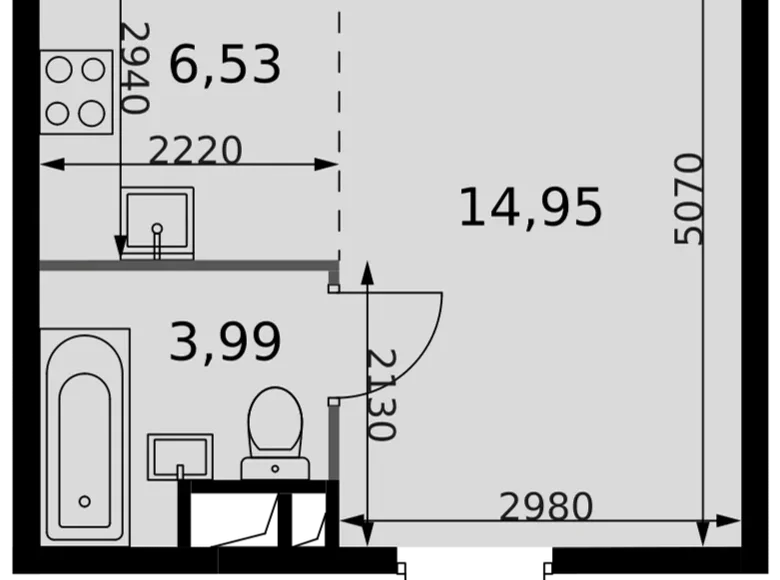 Kawalerka 1 pokój 25 m² Moskwa, Rosja