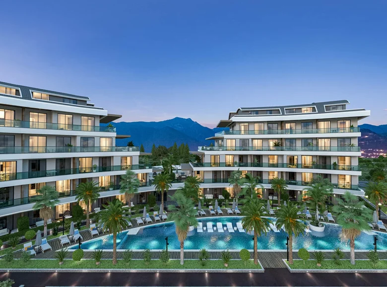 Duplex 2 bedrooms 86 m² Alanya, Turkey