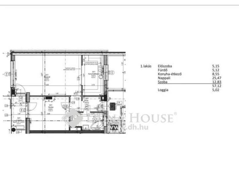 Apartment 60 m² Budapest, Hungary