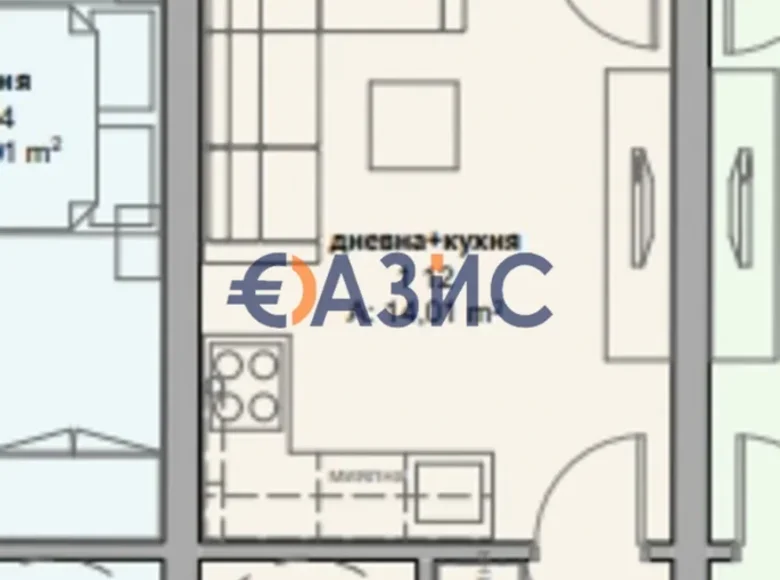 Apartment 31 m² Ravda, Bulgaria