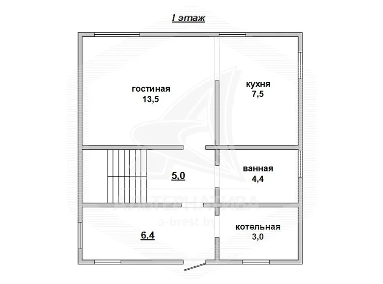 Dom 60 m² Brześć, Białoruś