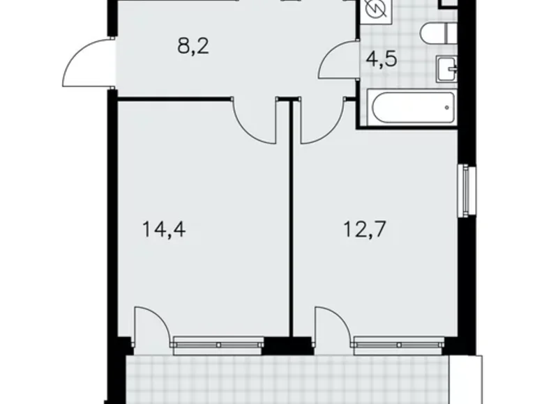 Apartamento 3 habitaciones 89 m² Moscú, Rusia