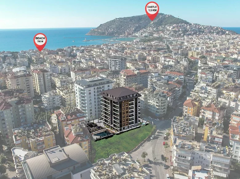 Penthouse 4 pokoi 140 m² Alanya, Turcja