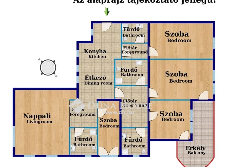 Mieszkanie 107 m² Siofok, Węgry