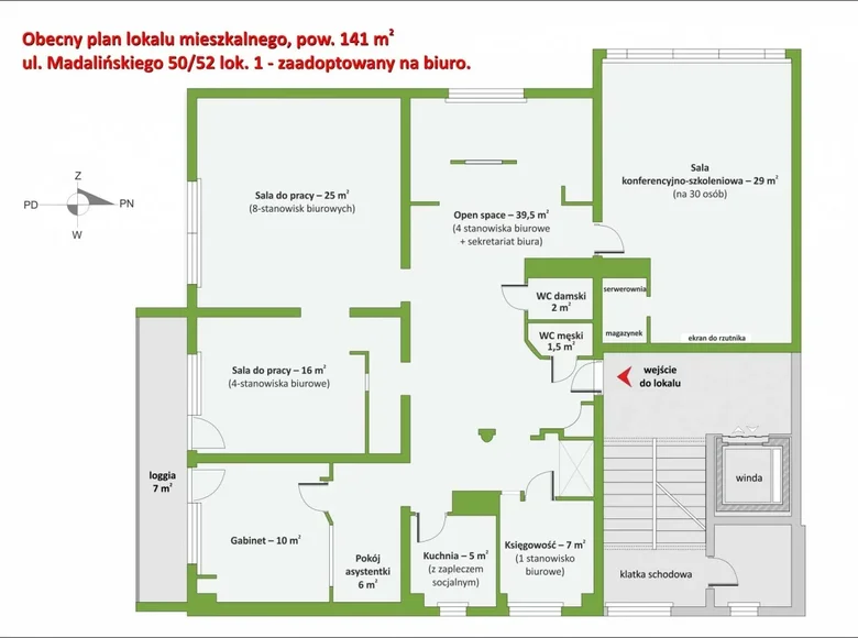 Mieszkanie 6 pokojów 141 m² Warszawa, Polska