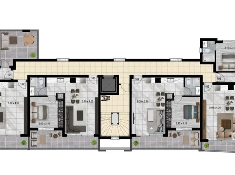 Wohnung 2 Schlafzimmer 104 m² Gemeinde bedeutet Nachbarschaft, Zypern