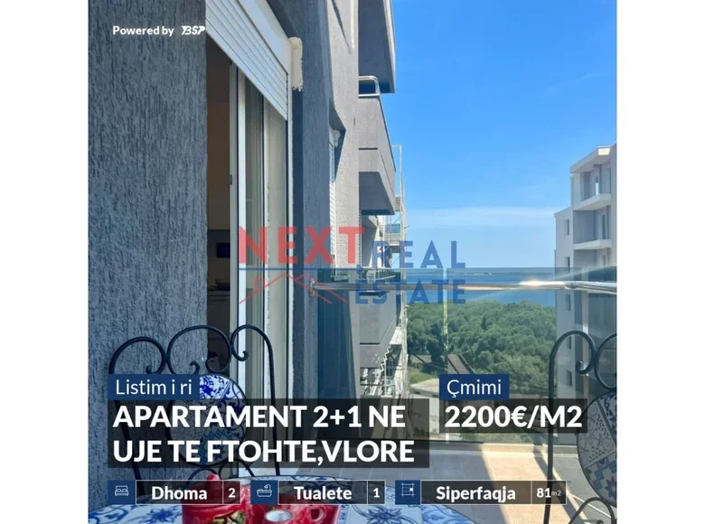 2 bedroom apartment 81 m² Vlora, Albania