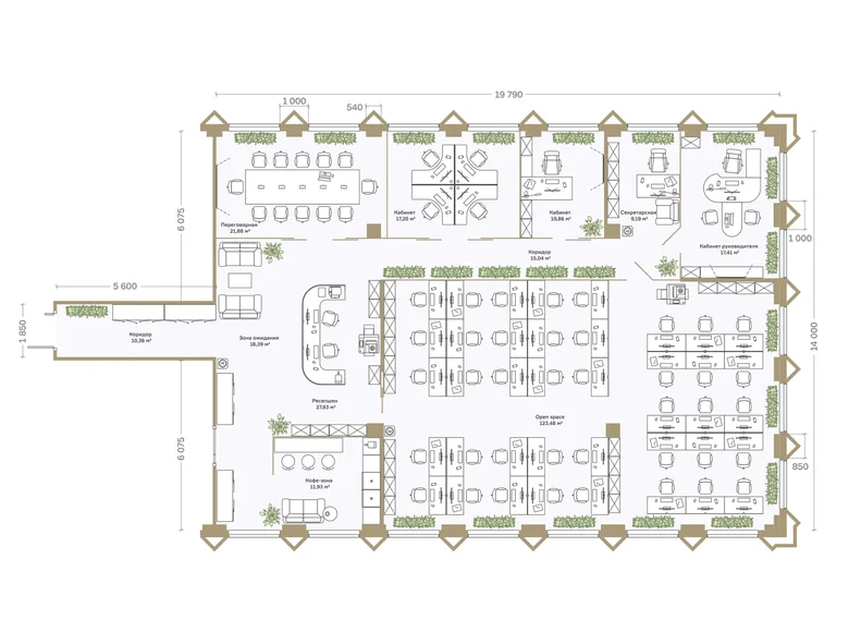 Bureau 284 m² à Danilovsky District, Fédération de Russie