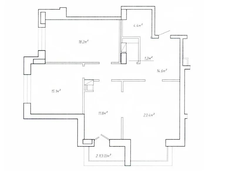 Квартира 3 комнаты 91 м² Минск, Беларусь