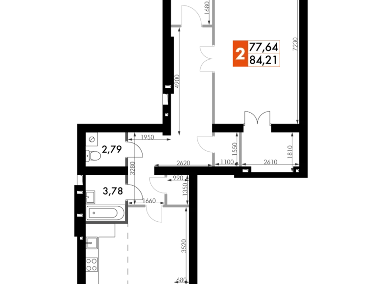 Apartamento 2 habitaciones 85 m² Naro-Fominskiy gorodskoy okrug, Rusia