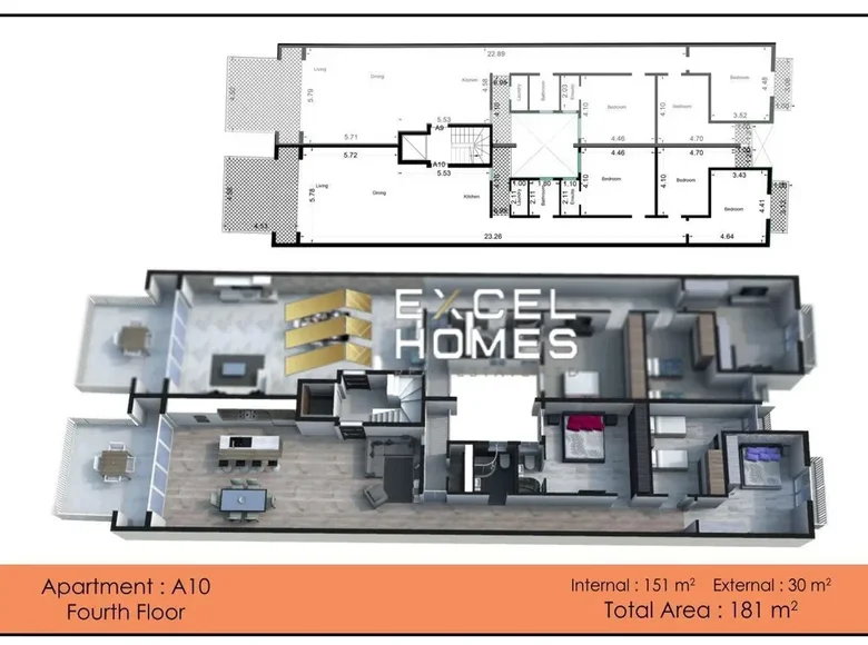 3 bedroom apartment  Mosta, Malta