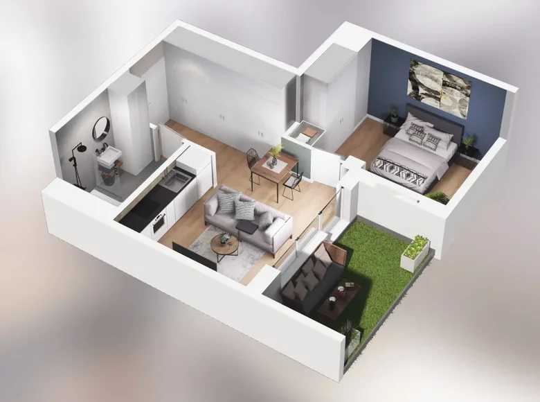 Apartamento 2 habitaciones 37 m² Poznan, Polonia